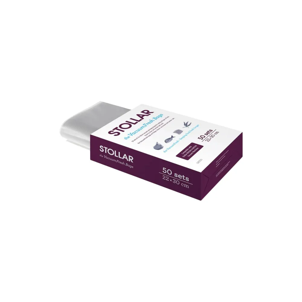 50 sacs sous vide alimentaires Stollar the VacuumFresh SAT50 - 22×30 cm