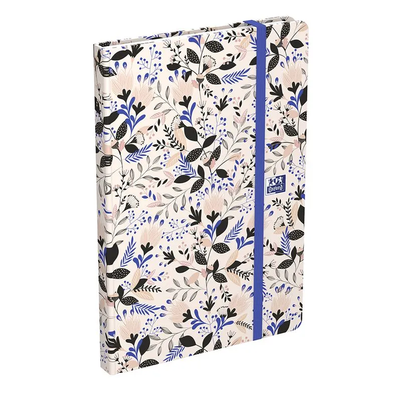 Agenda à élastique Oxford Flowers - 1 semaine sur 2 pages - 10 x 15 cm - disponible dans différents modèles - Hamelin