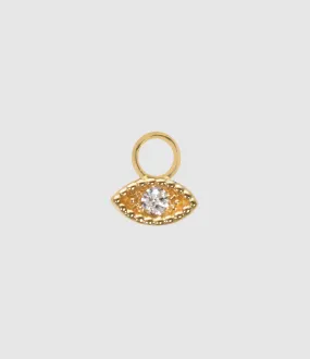 AND...PARIS Partager  Mini Charm Œil Diamant Or  