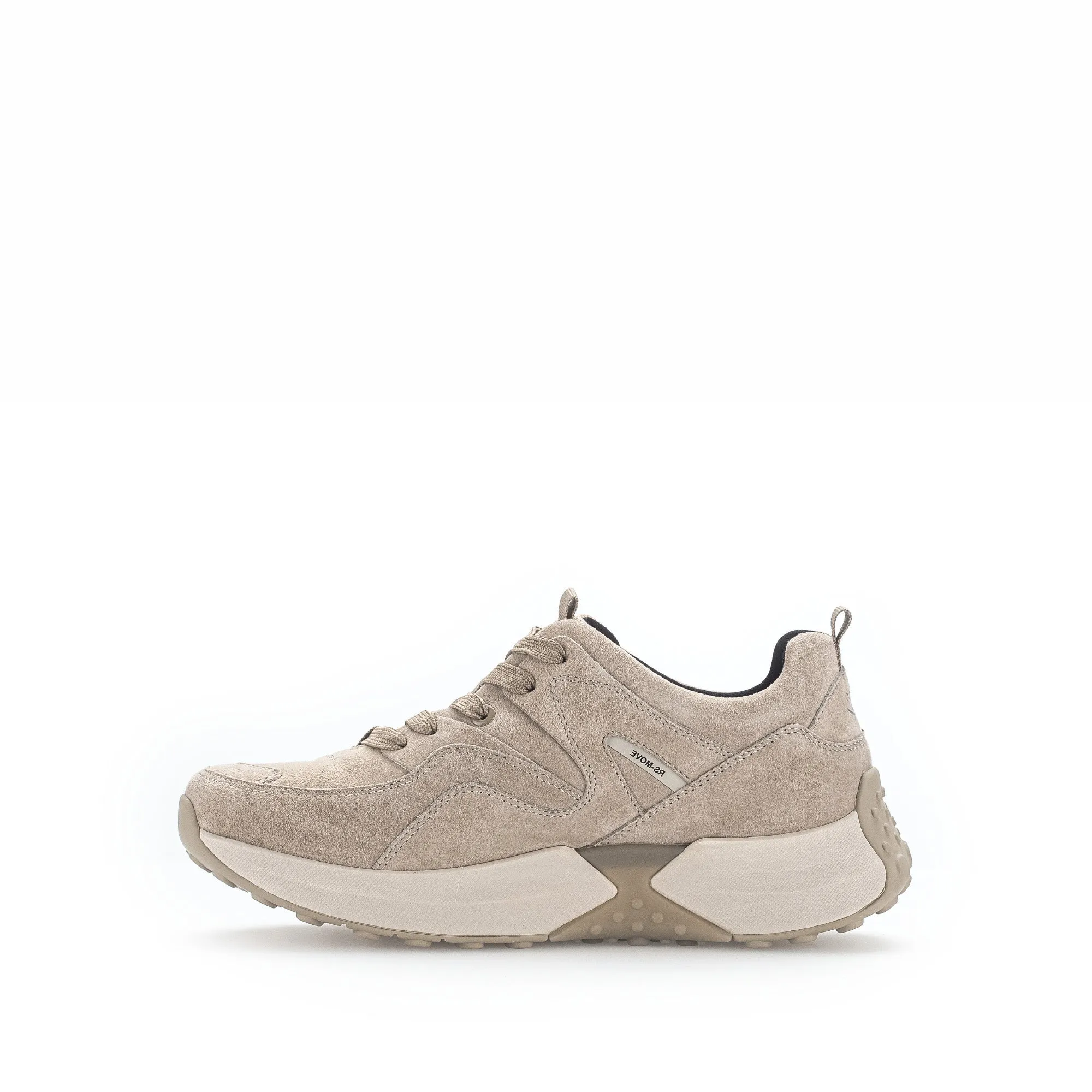 Baskets beiges en velours