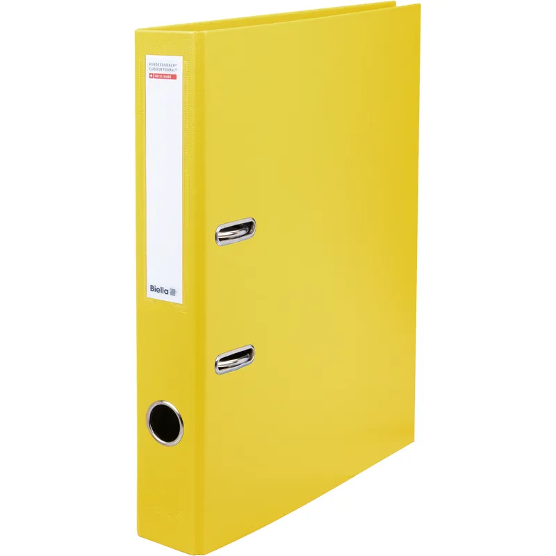 Biella classeur fédéral, A4, 4 cm, jaune