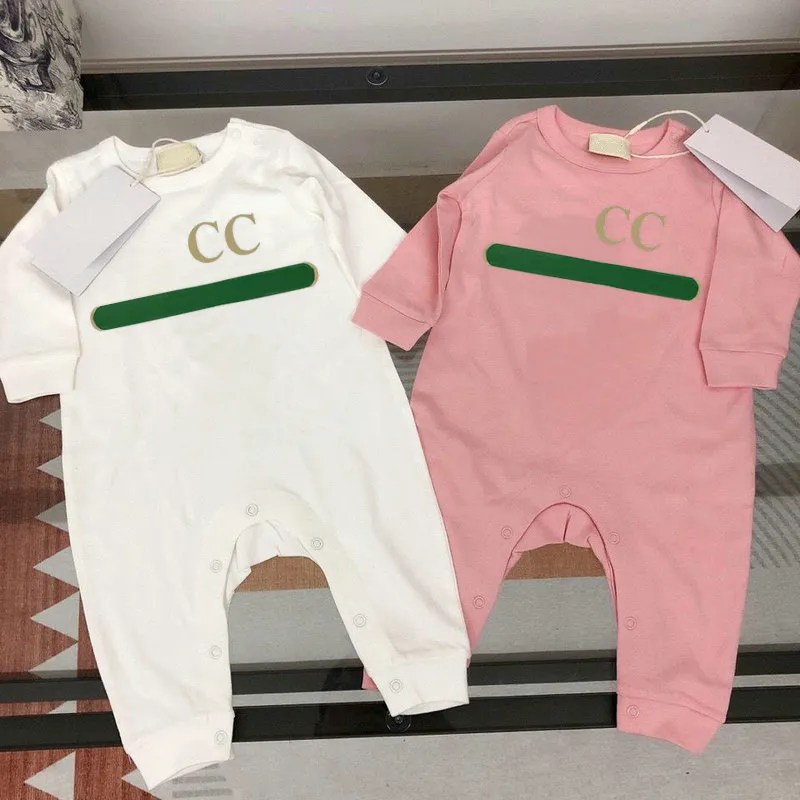 Bébé Barboteuses Combinaisons Vêtements Pour Enfants Designer Garçon Fille Maternité Nouveau Né À Manches Longues Peigné 100% Co