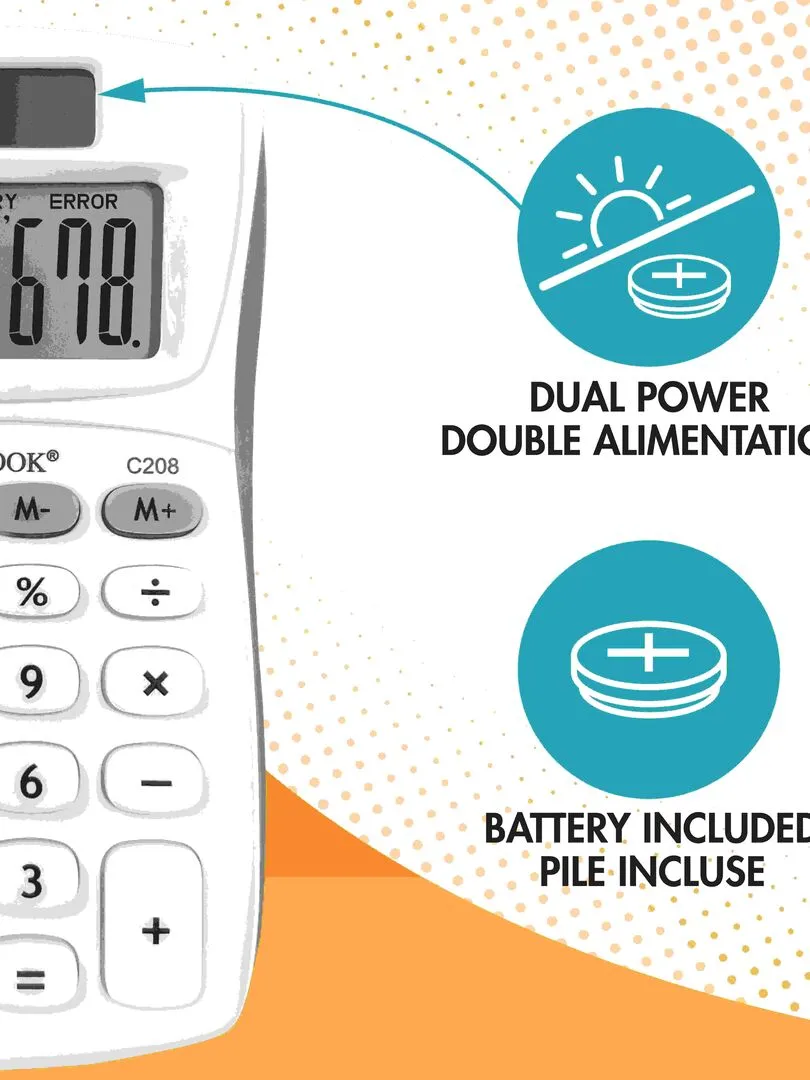 Calculatrice De Poche 8 Chiffres Avec Finition Rubber - N/A