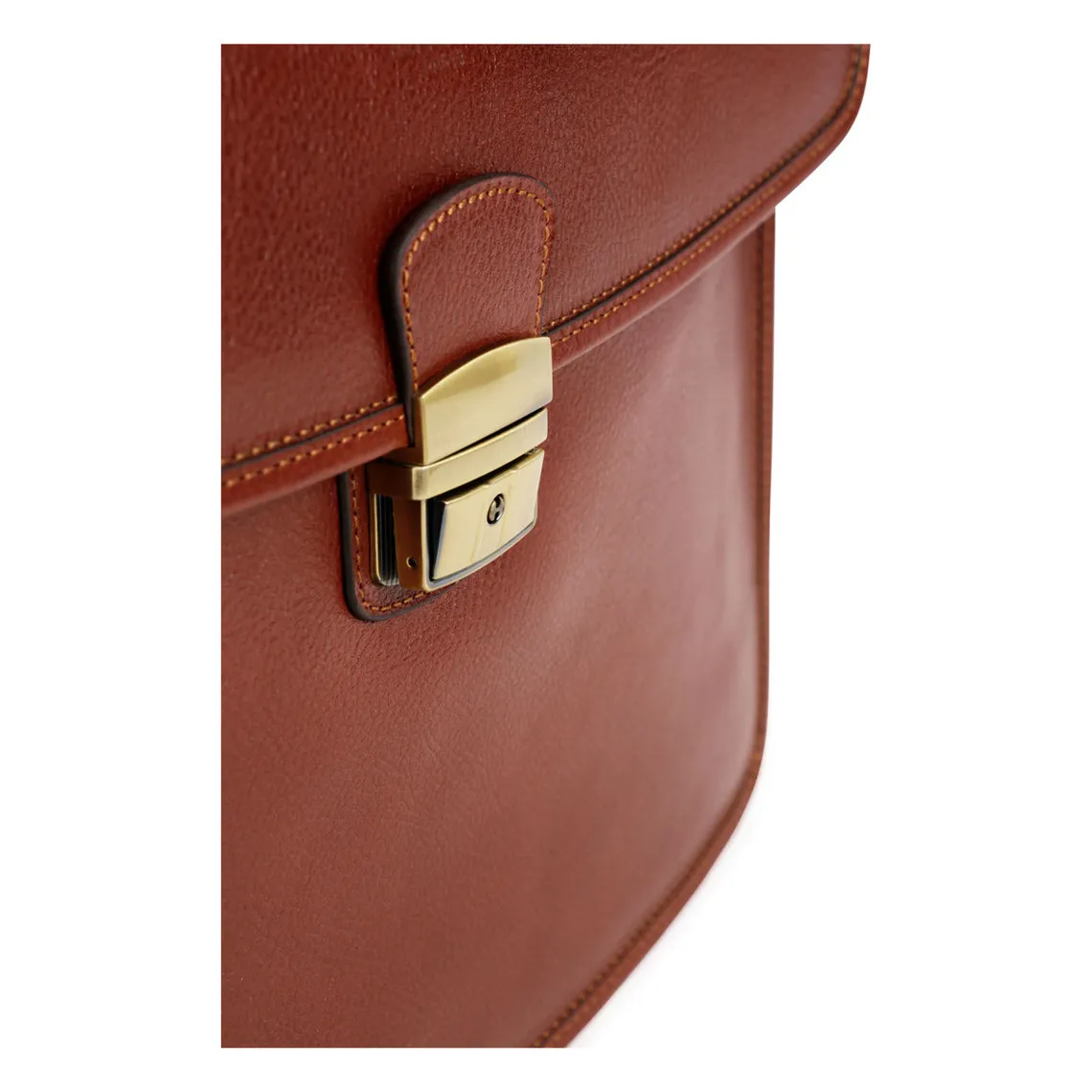 Cartable A4 Cuir REPUBLIQUE Marron Léa | 3 Suisses