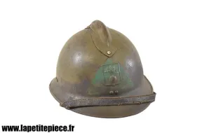 Casque français modèle 1926 dp défense passive - ww2. chef d'ilot