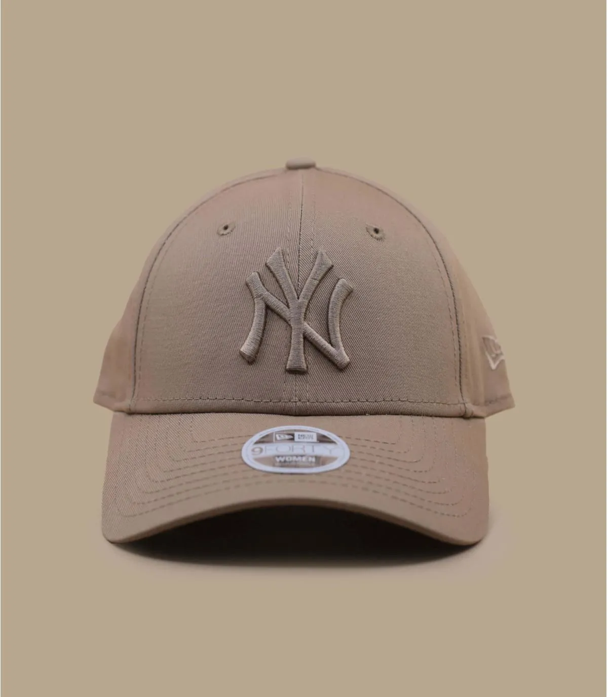 Casquette baseball femme NY beige - Casquette Wmn League Ess 9Forty NY camel camel New Era : Headict