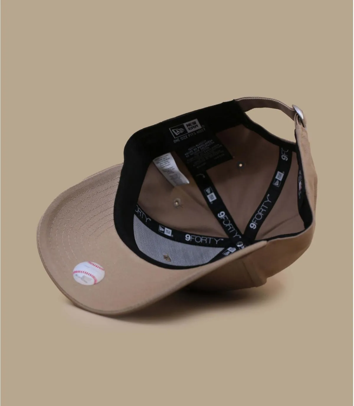 Casquette baseball femme NY beige - Casquette Wmn League Ess 9Forty NY camel camel New Era : Headict