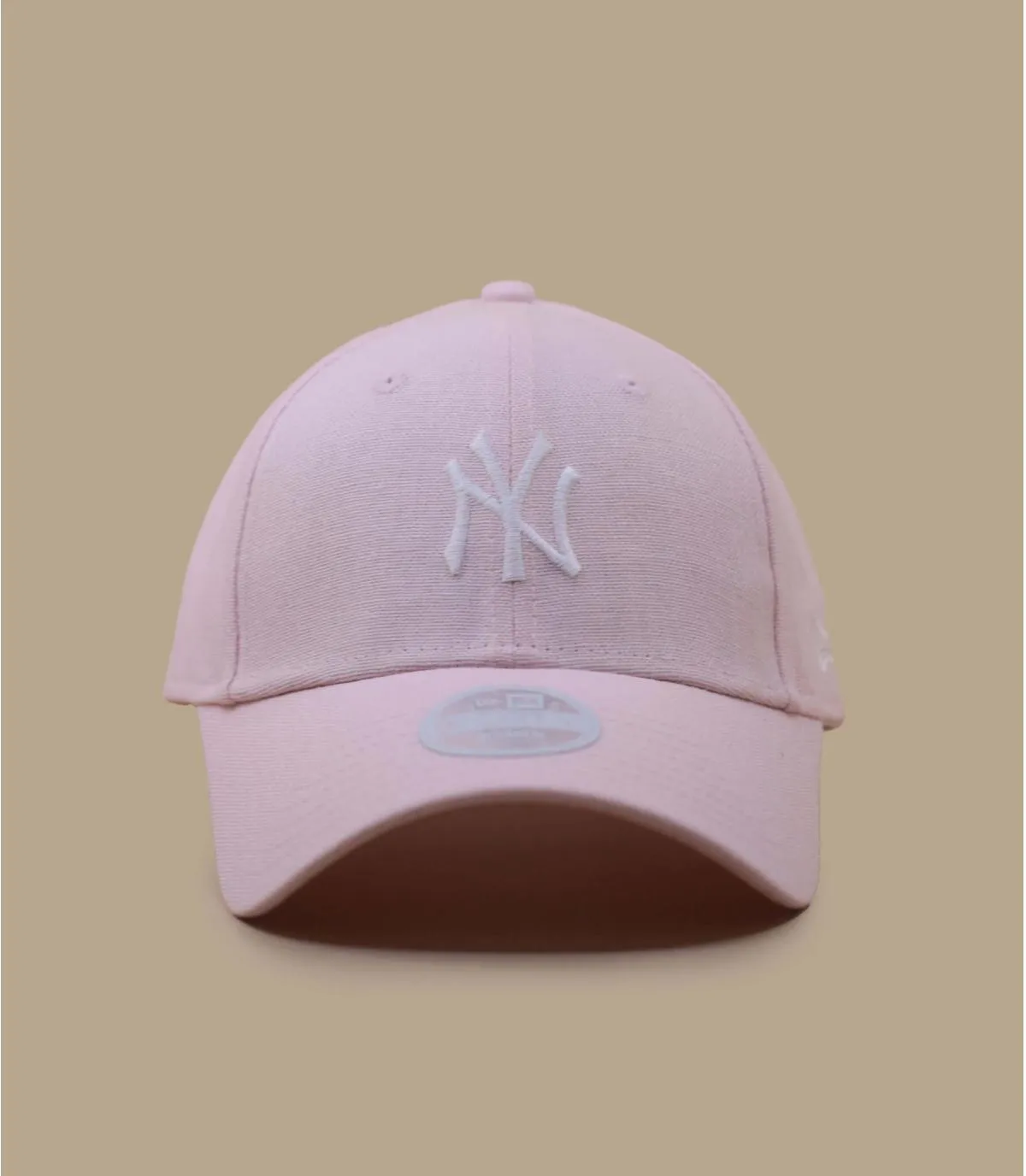 Casquette baseball femme NY rose - Casquette Wmn Linen 9Forty NY pink limonade New Era : Headict