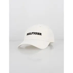 Casquette logo brodé crème homme - Tommy Hilfiger | wimod