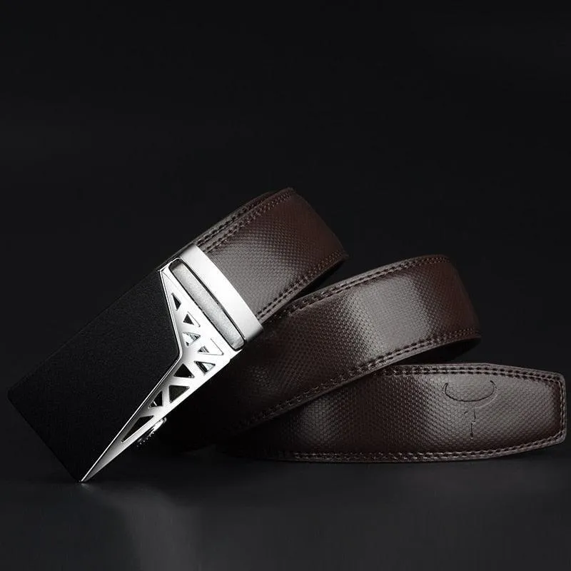 Ceinture de costume en cuir pour homme, modèle Murtaz