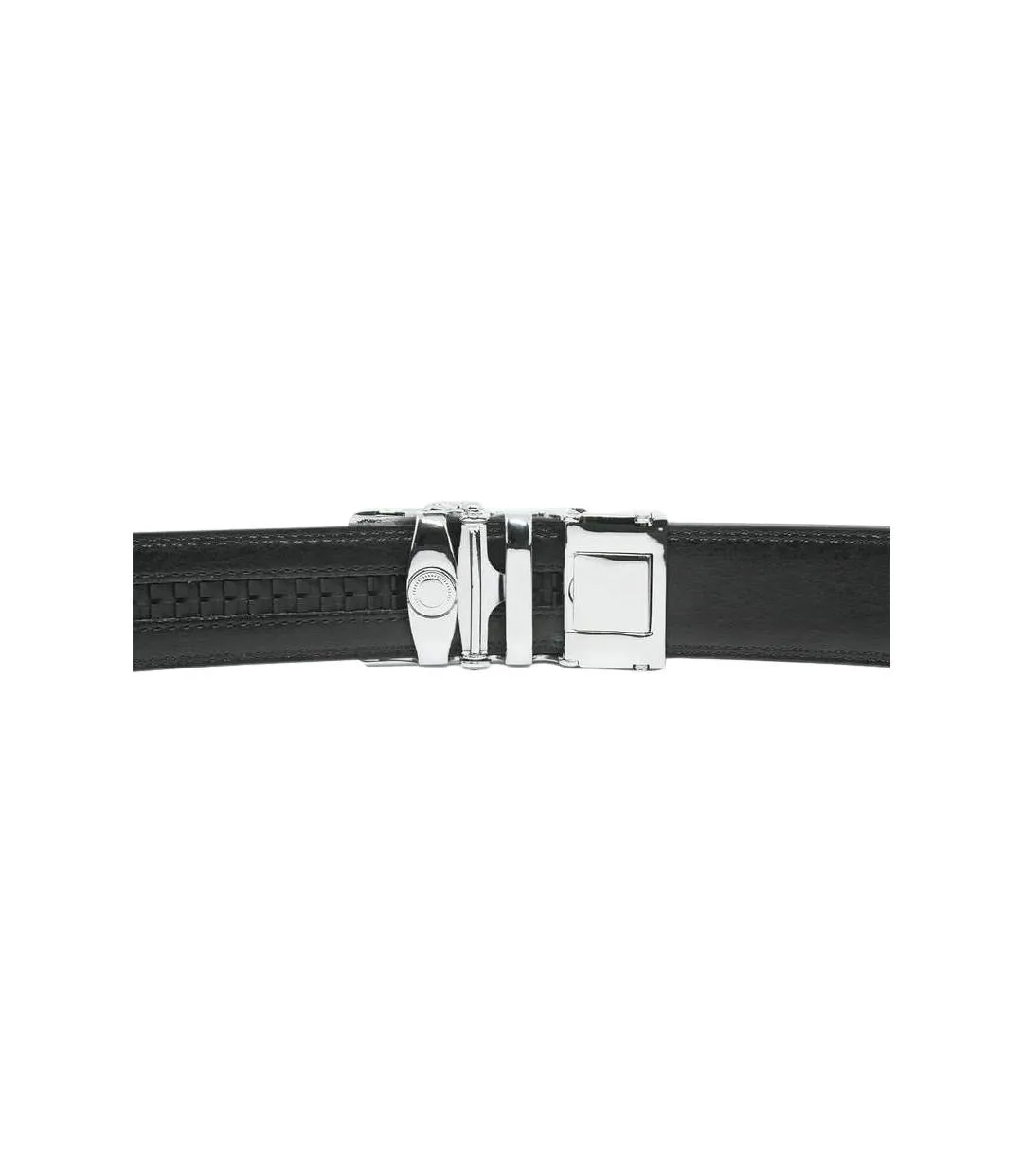 Ceinture homme en cuir de vachette de couleur noire - Sangle réglable