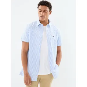 Chemise regular stripe seers bleu homme - Tommy Jeans | wimod