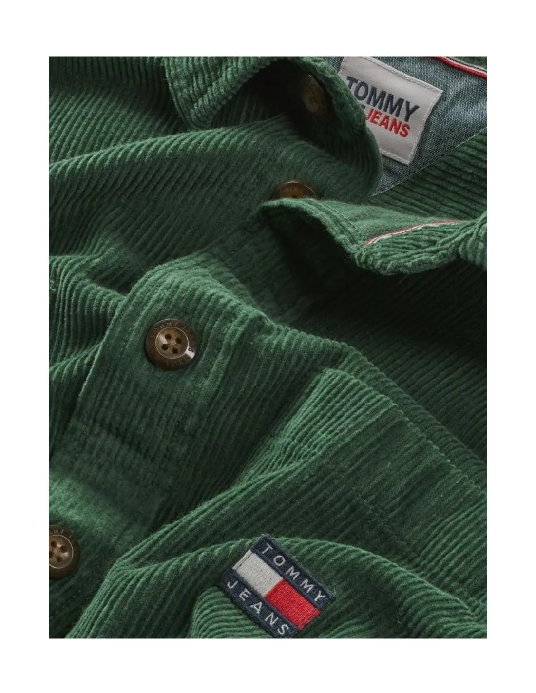 Chemise Tommy Jeans Ref 60302 L2M Vert