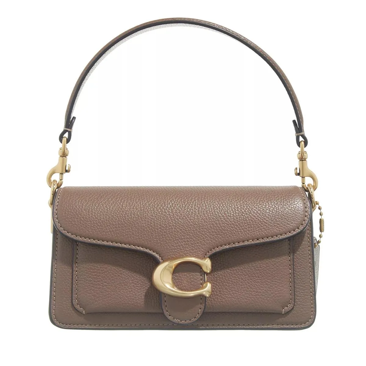Coach Polished Pebble Leather Tabby Shoulder Bag 20 Dark Stone | Cartable