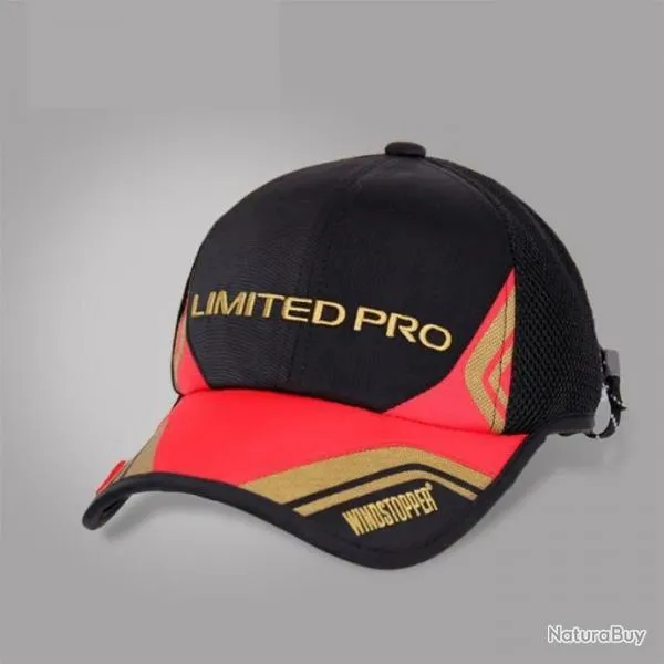 DAIWA Casquette LIMITED PRO Noir/Rouge -