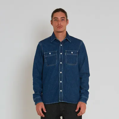 DEUS EX MACHINA - BOSTON DENIM SHIRT - Blue Indigo
