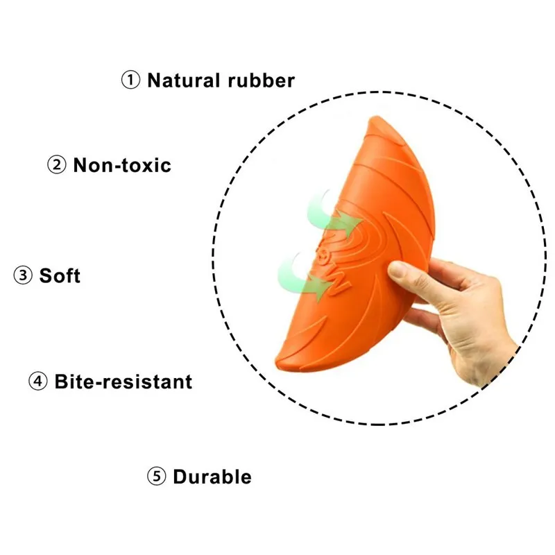 Disque volant en silicone pour chien