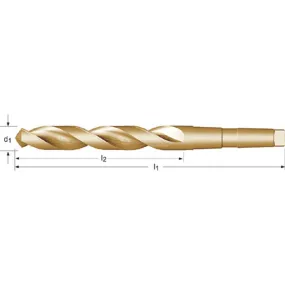 Dormer 209CO13/32 Foret à métal à tige conique mt #2 13/32" x 3-5/8" x 7-1/2" acier haute vitesse /