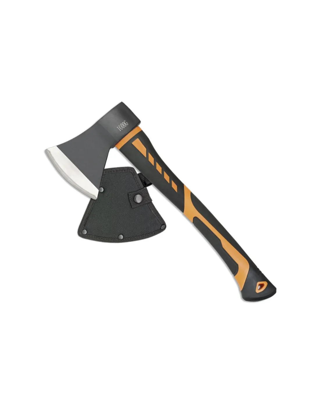Fibre de hache barbare et manche en caoutchouc (42 cm.) ⚔️ Boutique Épées