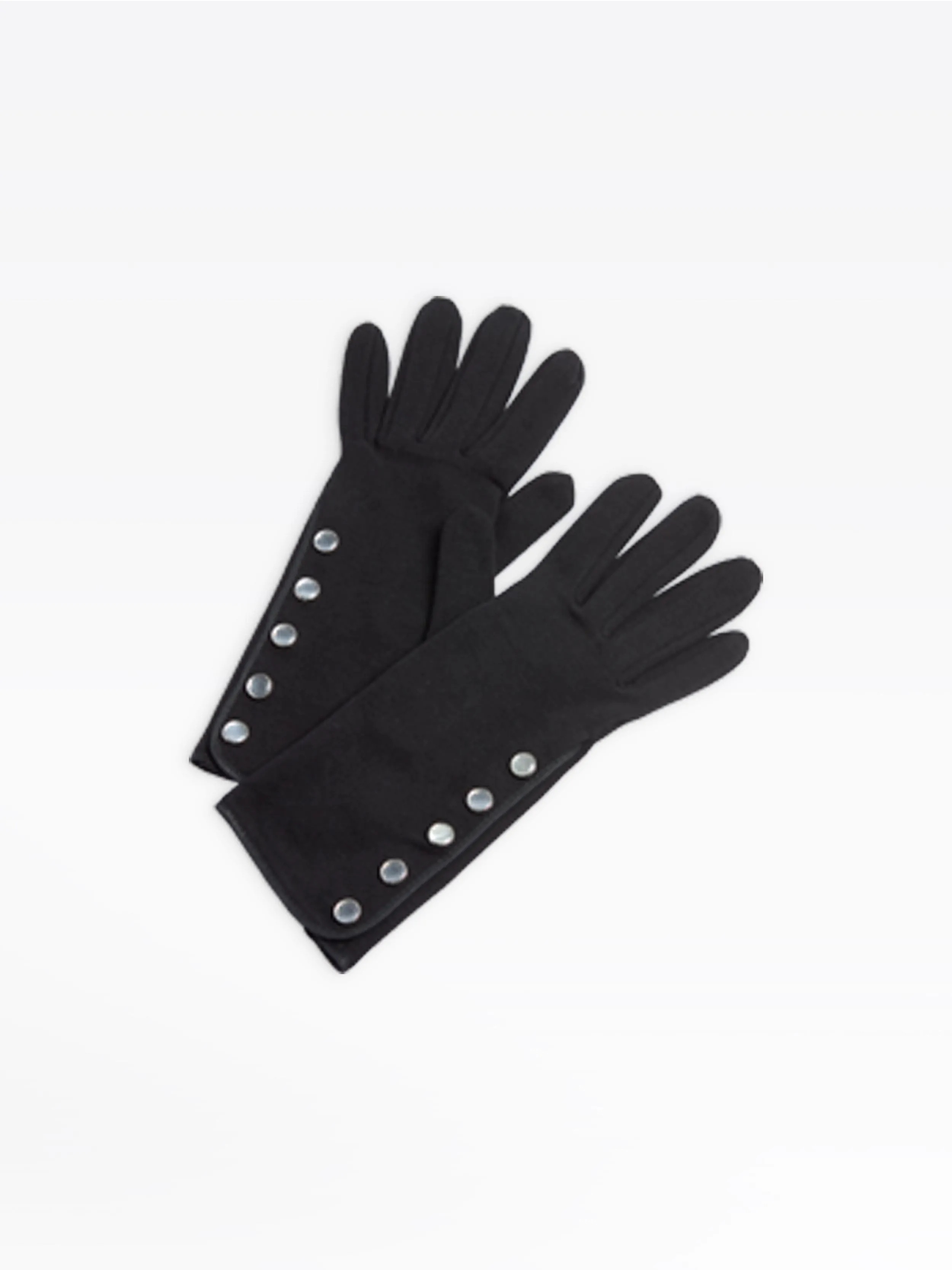 gants pression noirs