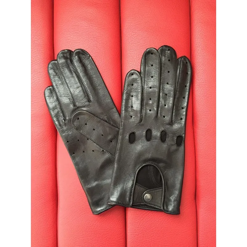 Gants Racing Cuir Noir