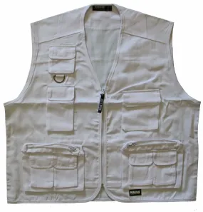 Gilet court  multipoches sans manches - S3100 - blanc 