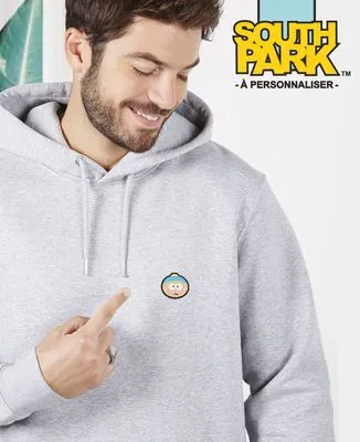 Hoodie zippé homme Tête brodée personnalisée (South Park)