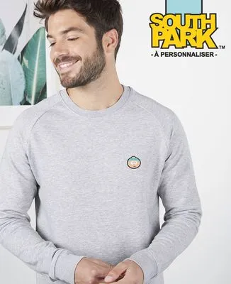 Hoodie zippé homme Tête brodée personnalisée (South Park)