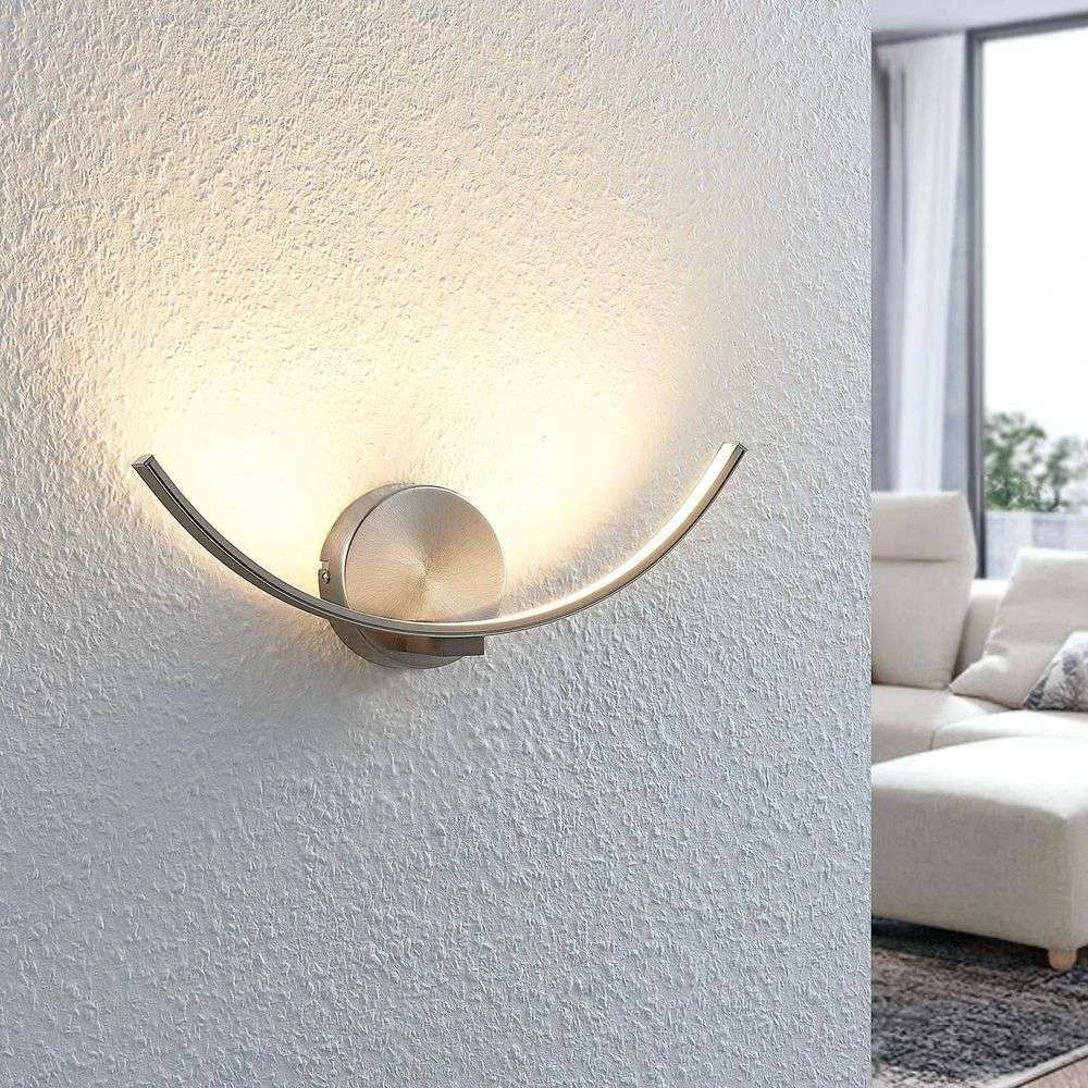 Iven Applique Murale Nickel/White - Lindby