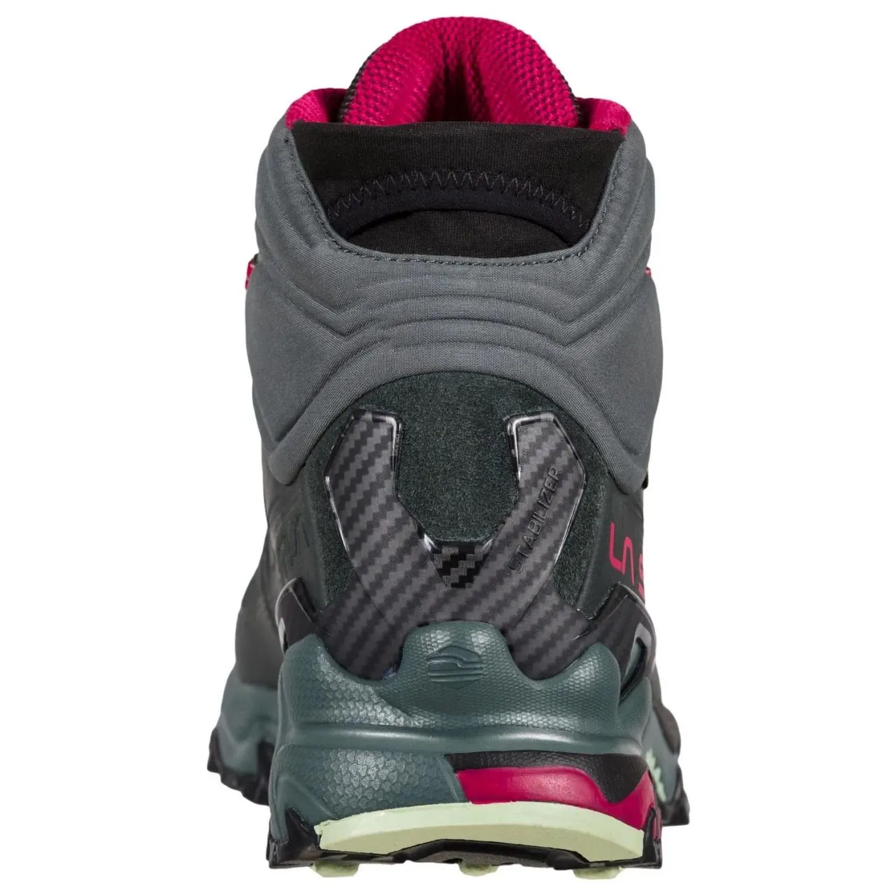 LA SPORTIVA ULTRA RAPTOR II  LEATHER GTX CHARCOAL ET CERISE Chaussure de randonnée