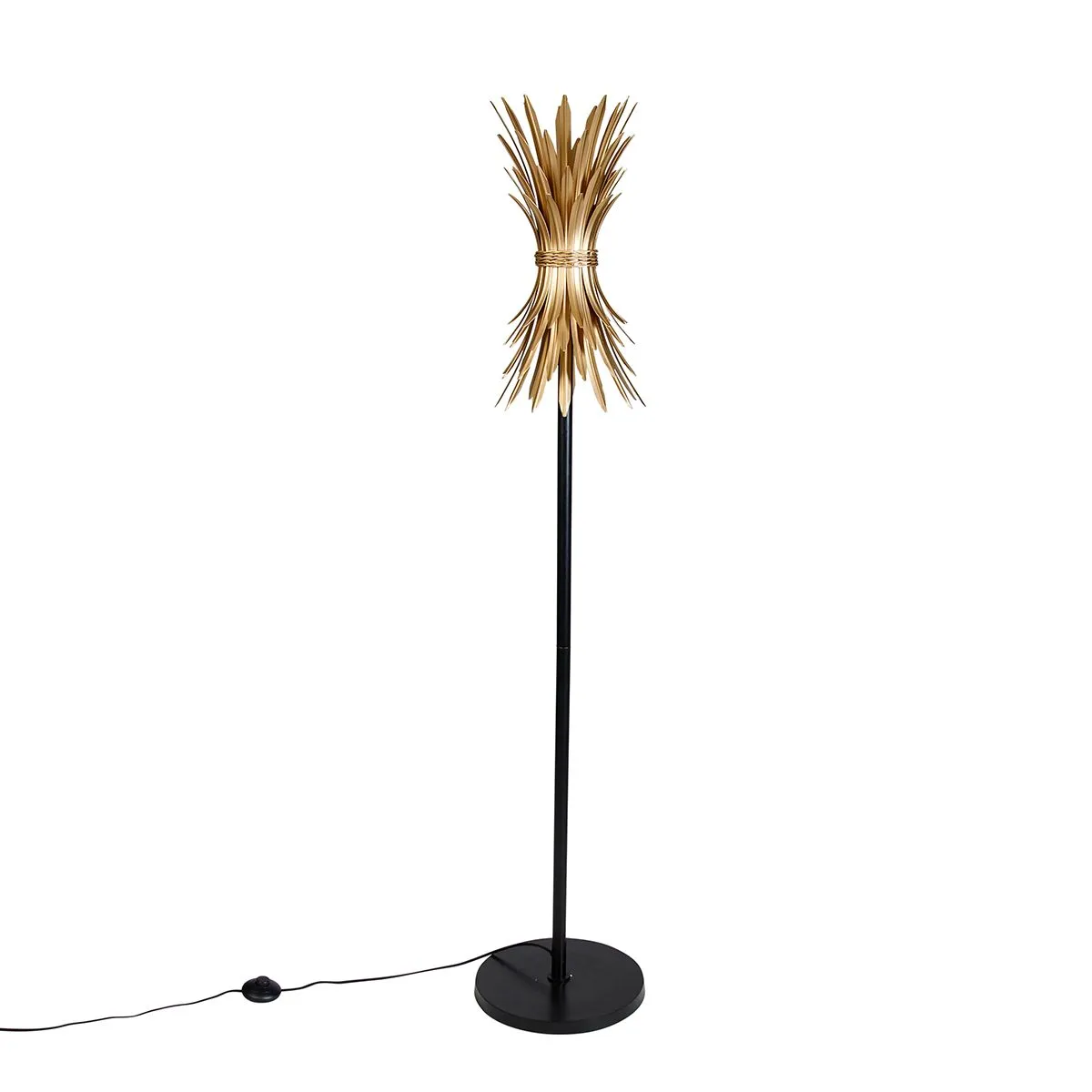 Lampadaire Art Déco Or et Noir - Wesley