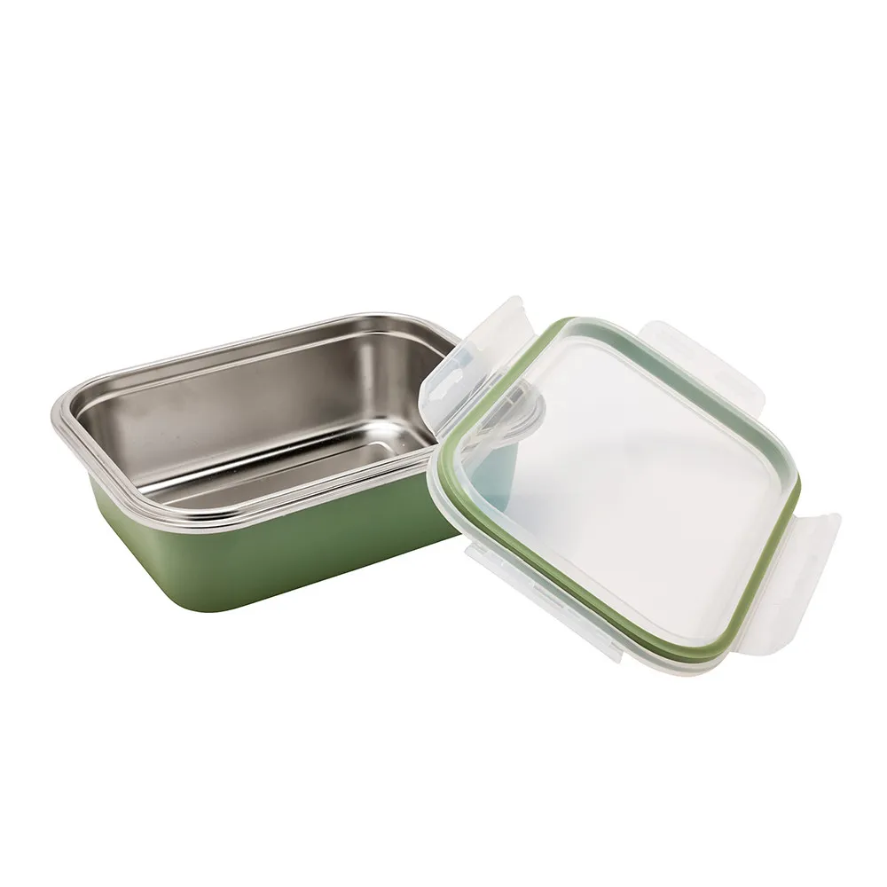Lot de 2 boîtes inox micro-ondables 