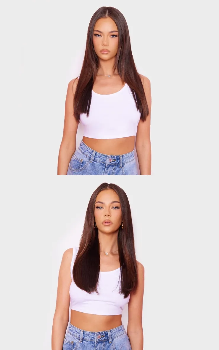 Lullabellz Thick Extensions de cheveux lisses à clipser 45 cm Chestnut