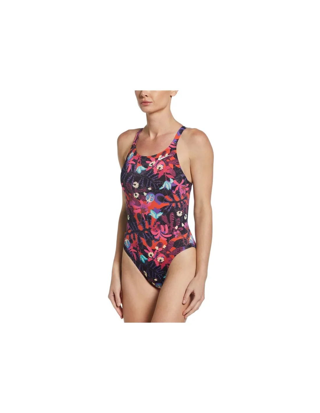 Maillot de bain Nike Maillot de bain à fleurs Fastback pour femmes