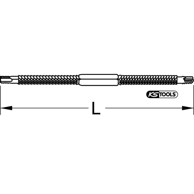 Outil à restaurer le filet, métrique KS TOOLS 150.1340