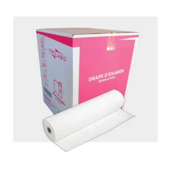 Pack 12 rouleaux de draps d'examen recyclés lisses - ATPM Services