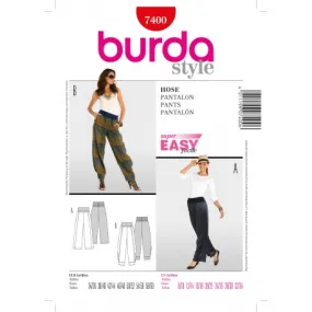 Patron Femme Pantalon Burda n°7400