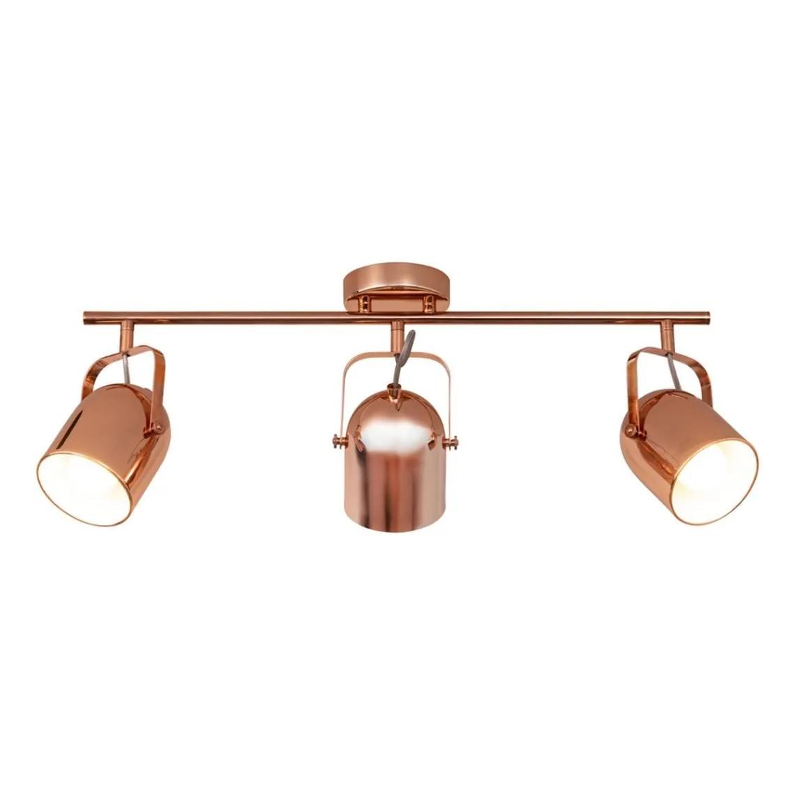 Plafonnier 3xE27 60W Cuivre  | 3 Suisses