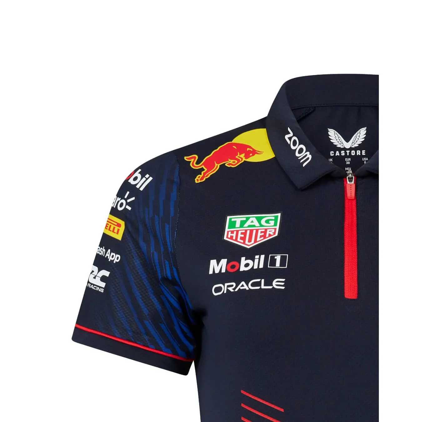 Polo RED BULL Racing Castore Team Replica Bleu pour femme