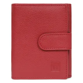 Portefeuille Cuir CONFORT Rouge foncé Willa | 3 Suisses