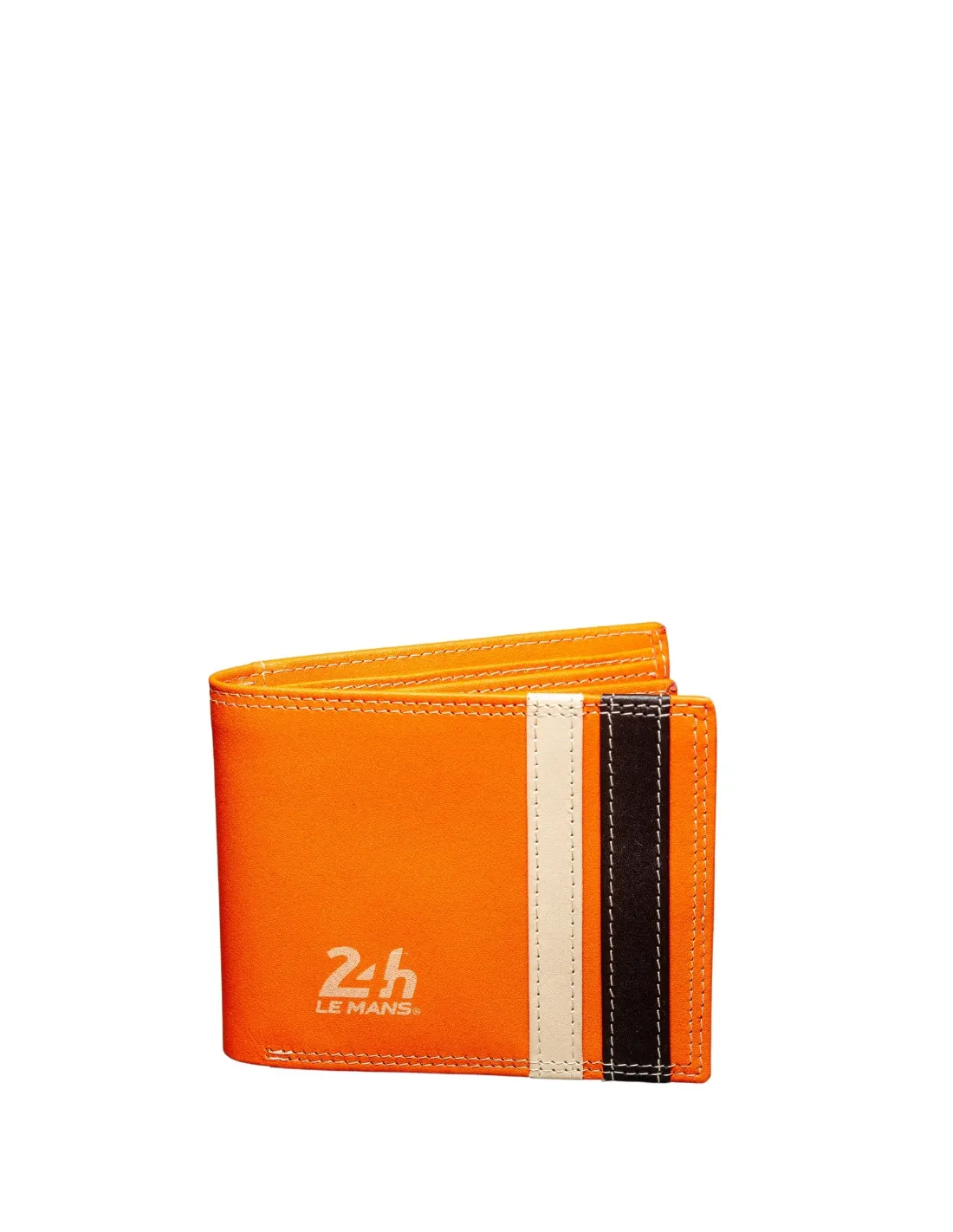 Portefeuille en cuir homme Classic Legend Motors Ref 58787 Orange 12*9.5*2 cm