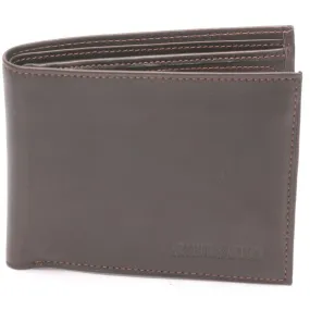 PORTEFEUILLE HORIZONTAL - Cuir de vachette et logoté Marron Arthur & Aston - Portefeuille & Porte cartes Homme sur MenCor