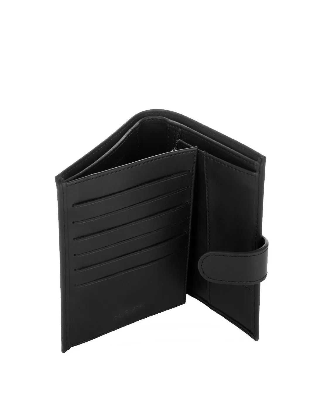 Portefeuille Lancaster en cuir ref_46442 Noir 10*14*2