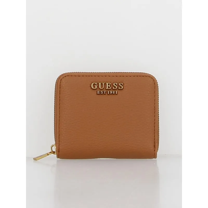 Portefeuille mini laryn marron femme - Guess | wimod