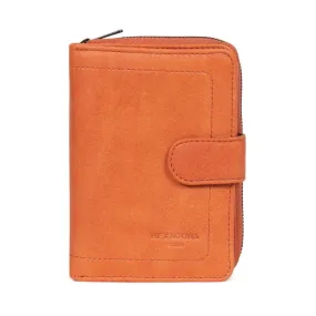 Portefeuille Stop RFID Cuir SAUVAGEH Orange Olia | 3 Suisses