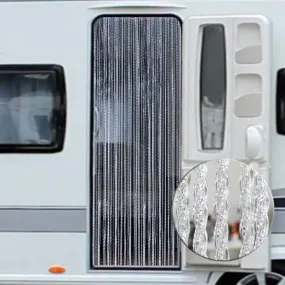 Rideau de porte caravane Orchidea, transparent, 60 x 180 cm | MarketOnWeb