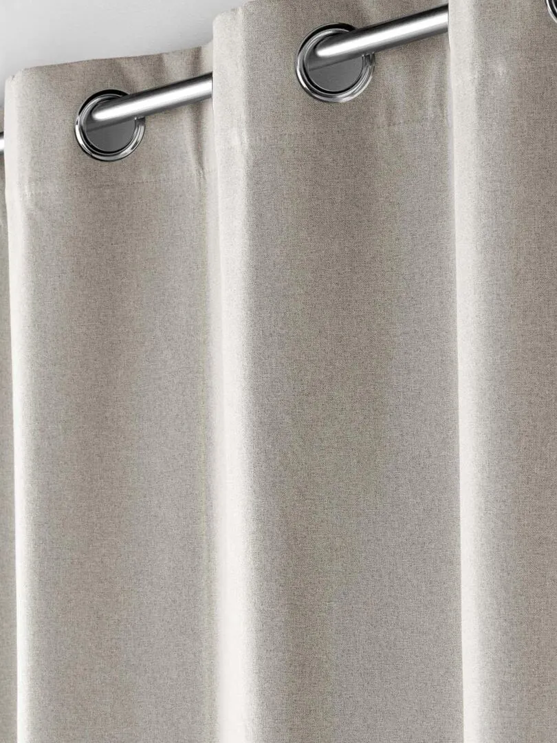 Rideau d'ameublement occultant et isolant - Beige