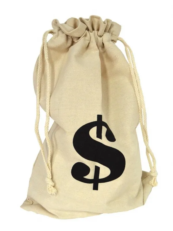 Sac de voleur de billets de banque