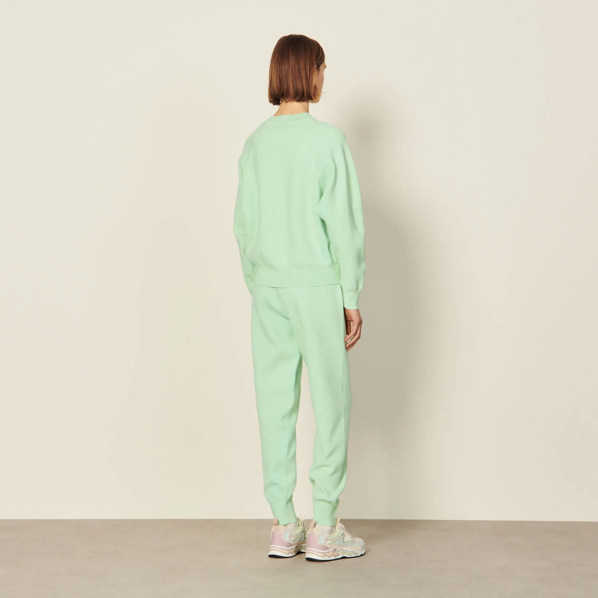 Sweat en maille brodé