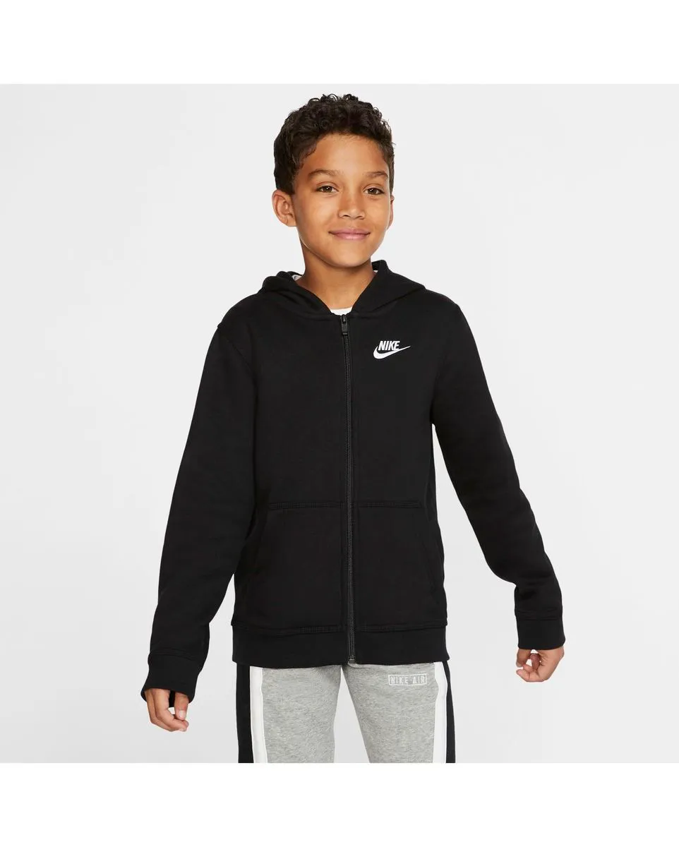 Sweatshirt Enfant plus âgé B NSW HOODIE FZ CLUB Noir